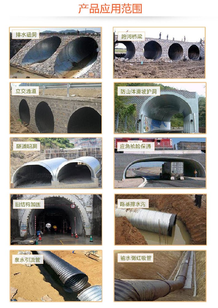 河北波纹涵管：大口径隧道桥梁排水专用钢波纹管涵厂家